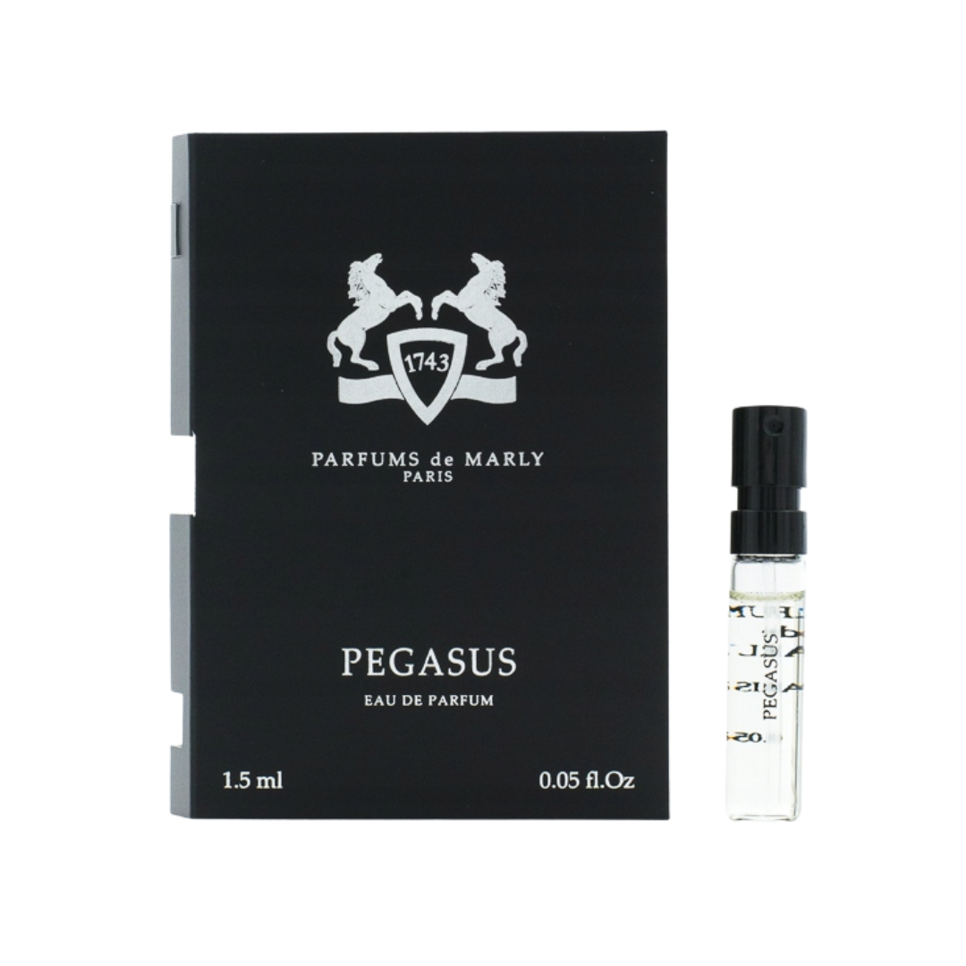 Parfums de Marly Pegasus Eau de Parfum sample 1.5ml card with spray vial
