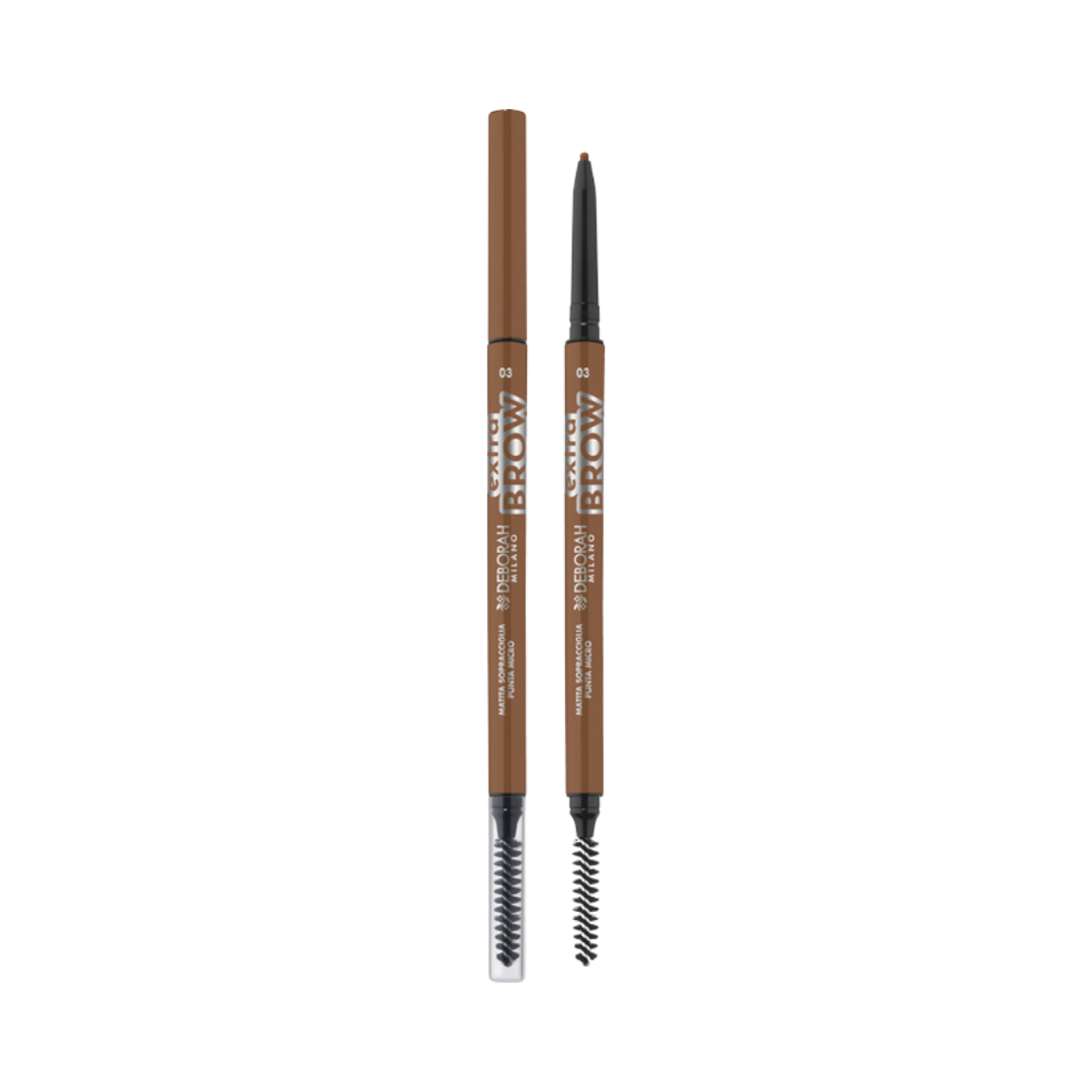 Deborah Milano 24Ore Extra Brow micro eyebrow pencil shade 03 with spoolie brush 0.1g