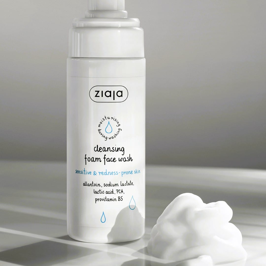 Ziaja Cleansing Foam Face Wash Sensitive & Redness-prone Skin - 150ml | زياجا غسول وجه رغوي - 150مل #3