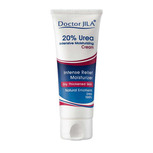 Doctor Jila 20% Urea intensive moisturizing cream, white tube for dry thickened skin