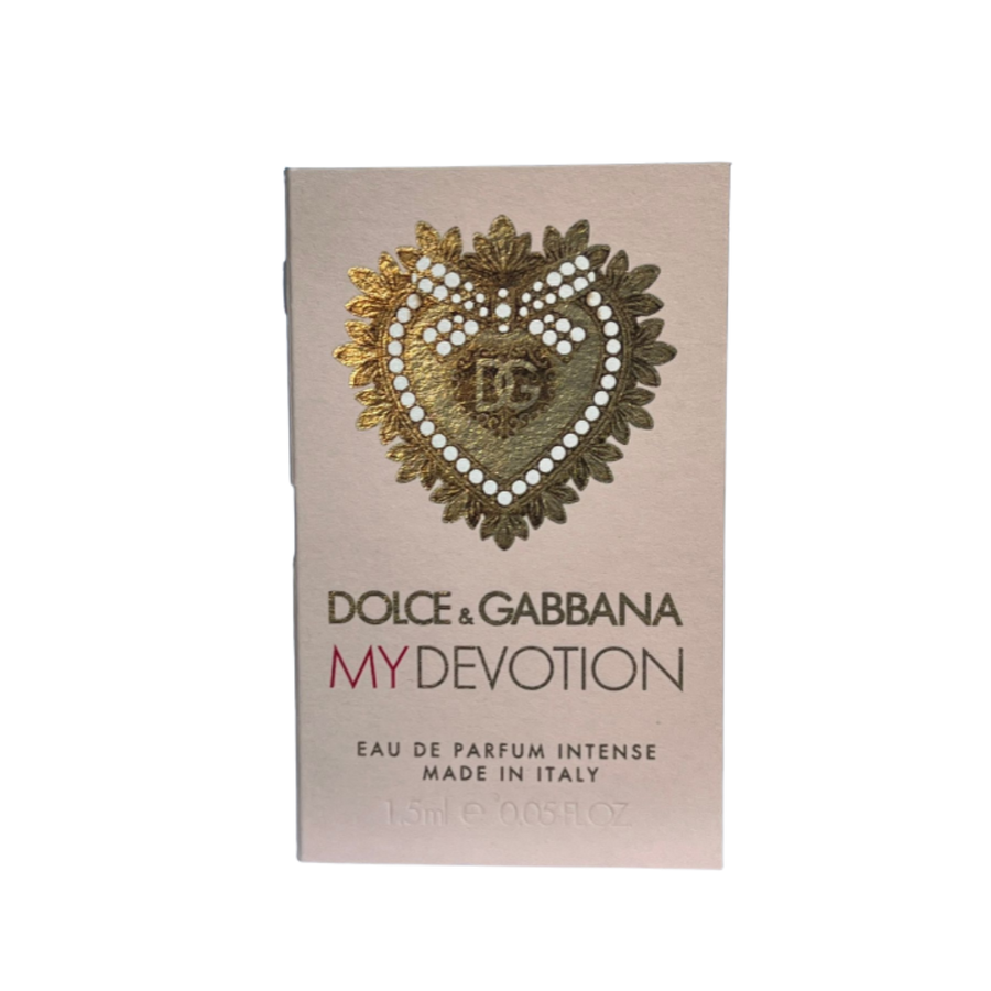 Dolce & Gabbana My Devotion Eau de Parfum Intense sample, 1.5 ml mini spray, Italy.