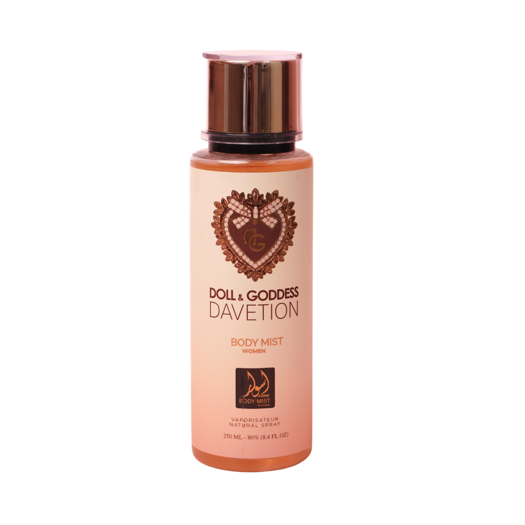 aswar Doll&Goddess Davetion Body Mist - 250ml | اسوار بدي مست معطر للجسم 250 مل