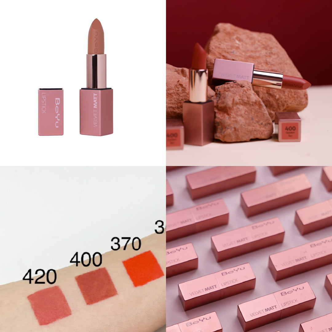 BeYu Velvet Matt Lipstick - 4.0ml | بيو أحمر شفاه مخملي - 4 مل