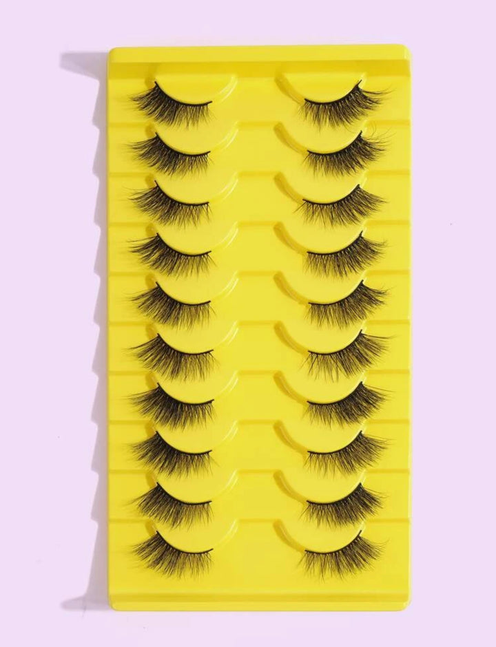 Pairs Of Half Eyelashes - 9pcs | رموش صناعية - 10 قطع