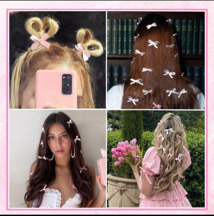 Pink Fionka Hair Clip - 18pcs | أشرطة للشعر - 18 قطعة