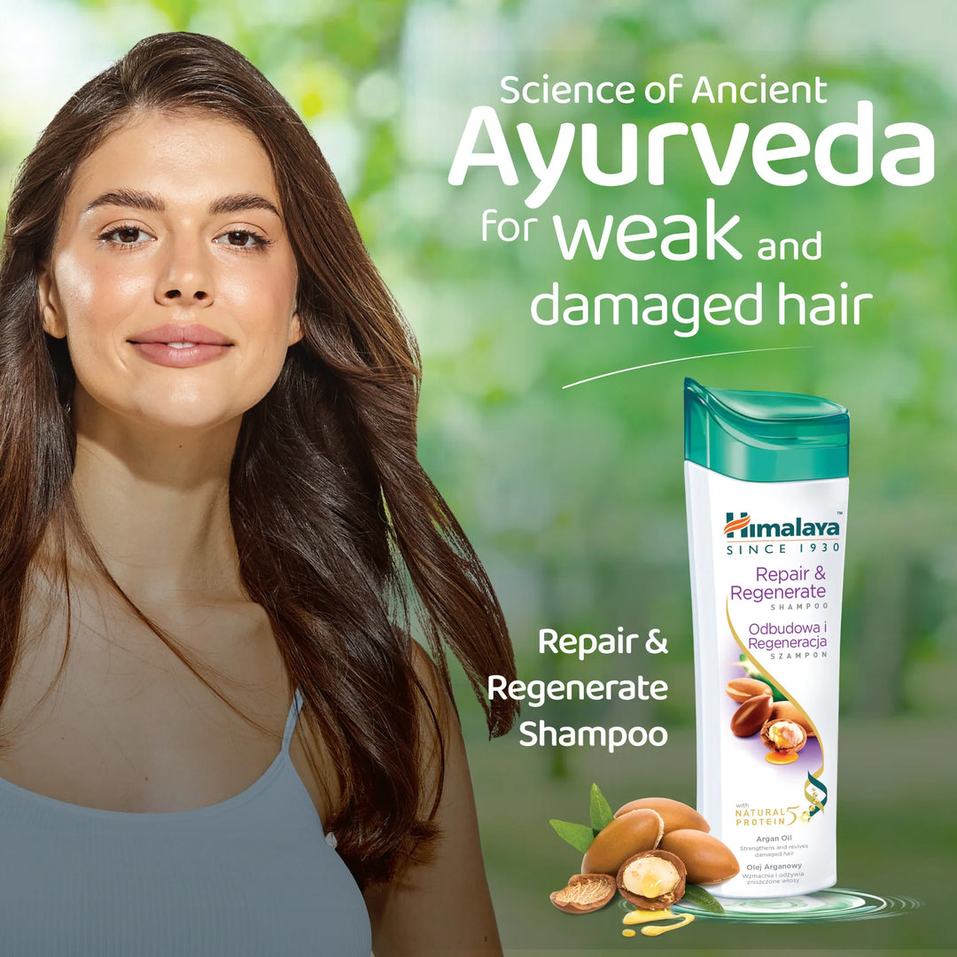 himalaya Repair & Regenerate Argan Oil Shampoo- 400ml | هيمالايا شامبو بزيت الأرجان لإصلاح الشعر - 400 مل