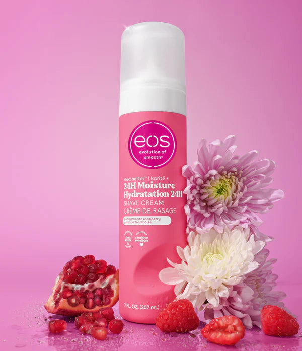 eos Shea Better Women's Shave Cream - Pomegranate Raspberry - 207ml | اي او اس كريم حلاقة برائحة الرمان - 207 مل
