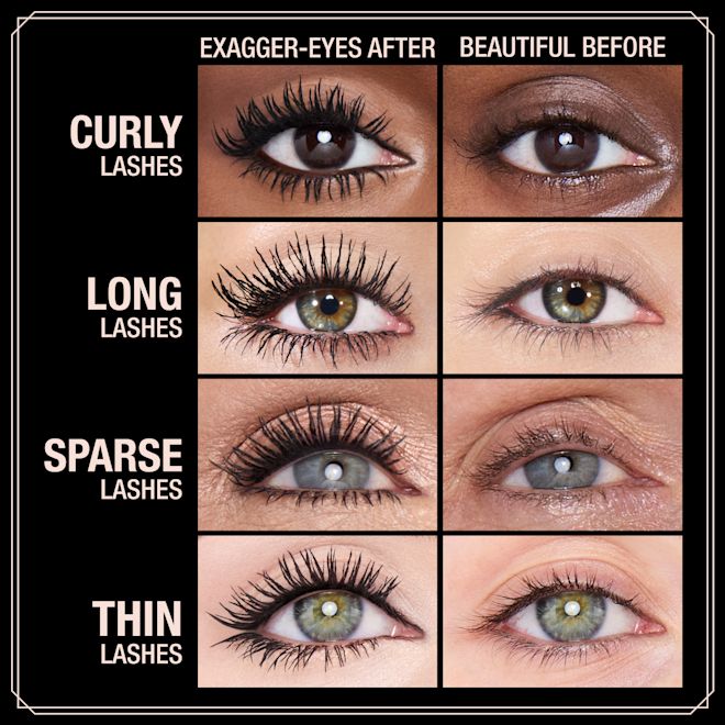 Charlotte Tilbury Exagger eyes Volume Mascara Exagger black - 10ml | شارلوت تيلبري مسكارا إكساغير آيز فوليم - 10مل #3