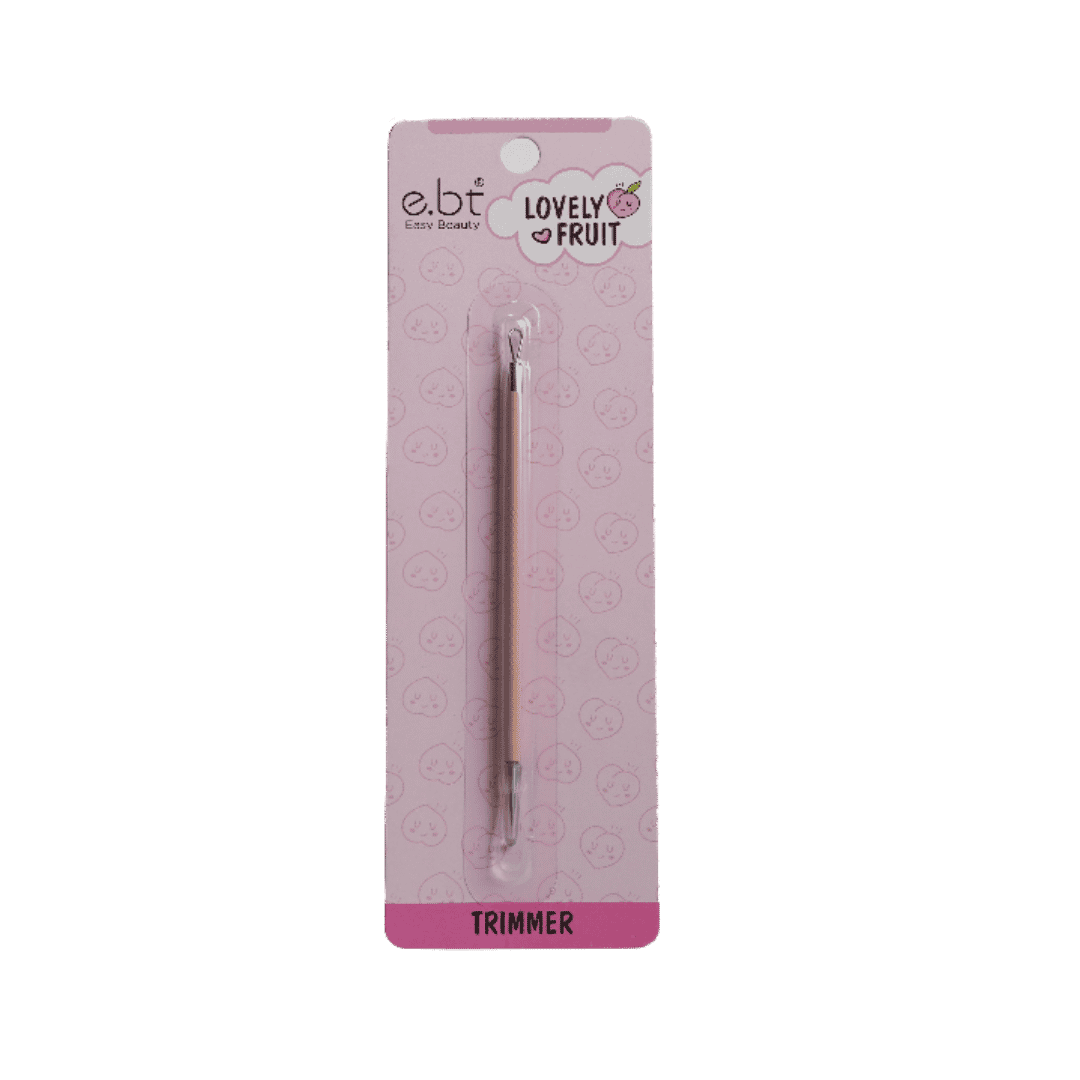 Easy Beauty blackhead remover metal hook tool in pink Lovely Fruit packaging