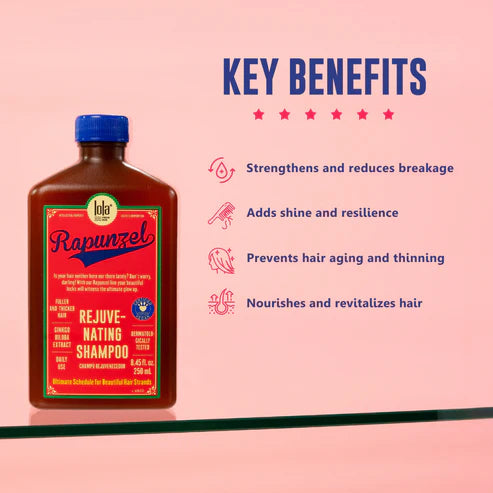 Lola from Rio Rapunzel Rejuve Nating Shampoo - 250ml | لولا فروم ريو شامبو للعناية بالشعر المتضرر - 250 مل