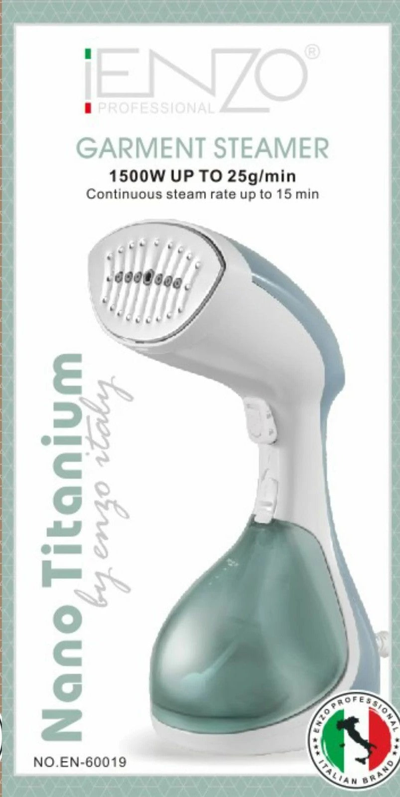 ENZO Nano Titanium Garment Steamer 1500W | انزو بخار ملابس #1