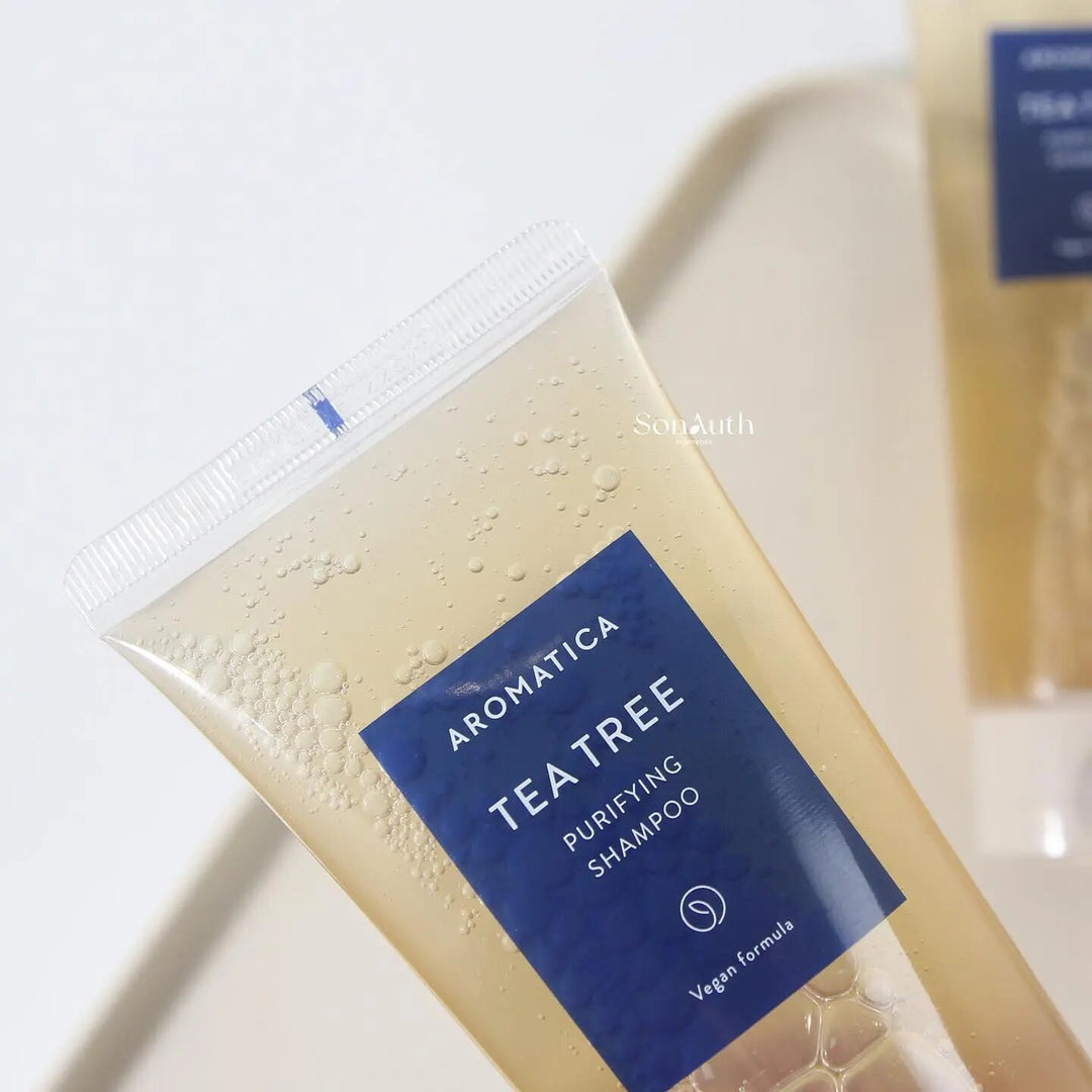AROMATICA Tea Tree Purifying Shampoo - 180ml | اروماتيكا شامبو منقي بشجرة الشاي - 180 مل