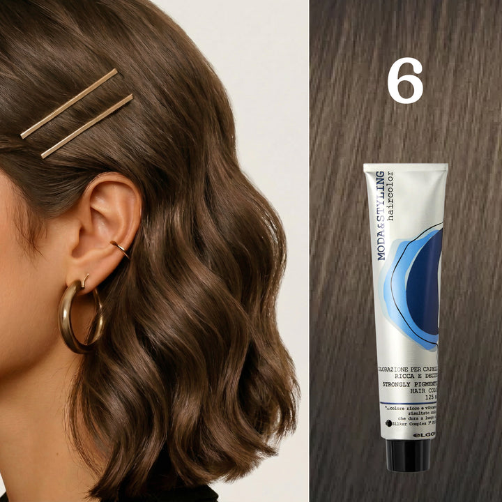 Elgon Moda&styling Haircolor Strongly Pigmented Hair Color - 125ml | ايلكون صبغة شعر مودا ستايلنج - 125مل