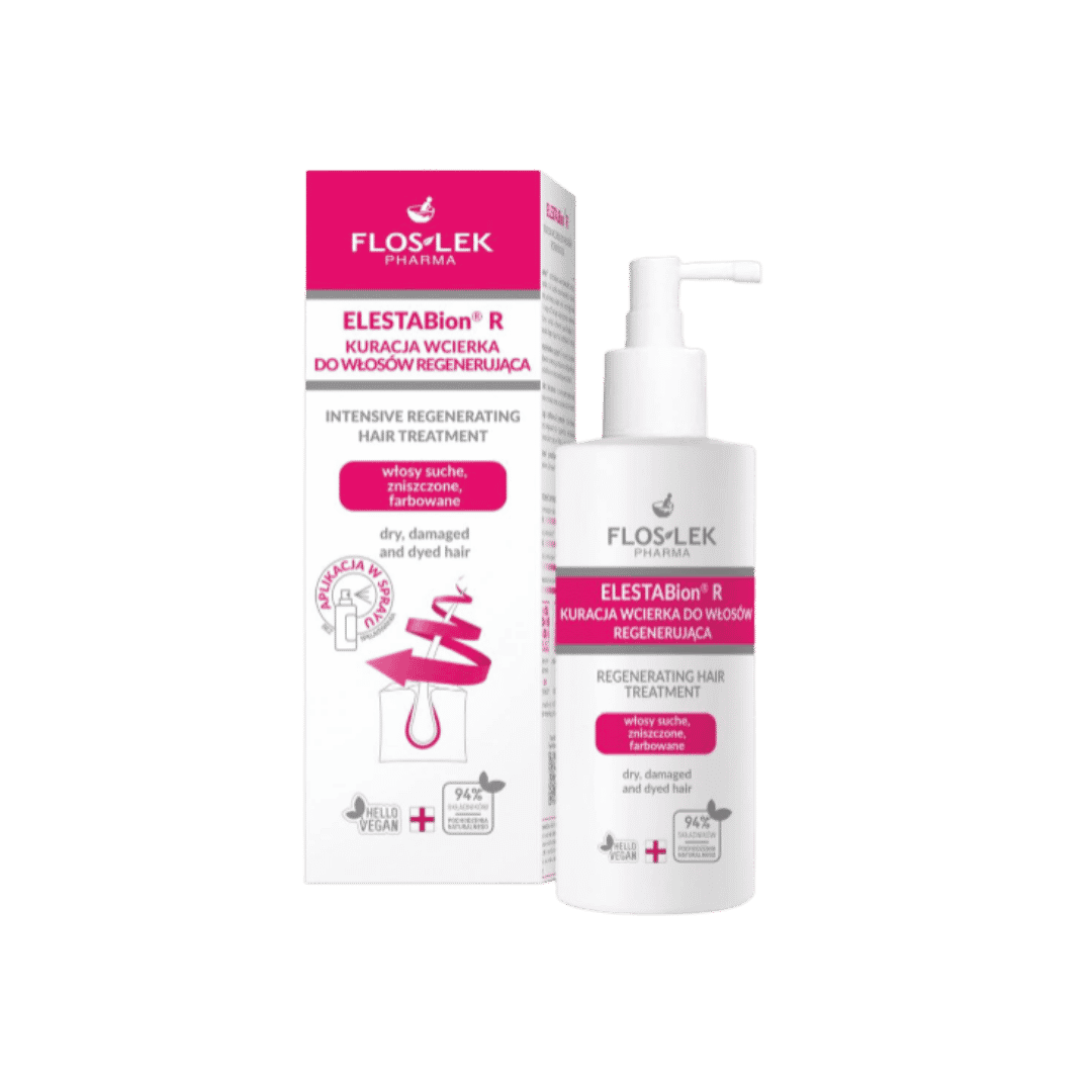 FLOSLEK Pharma Elestabion R intensive regenerating hair treatment for dry damaged dyed hair pump bottle 100 ml