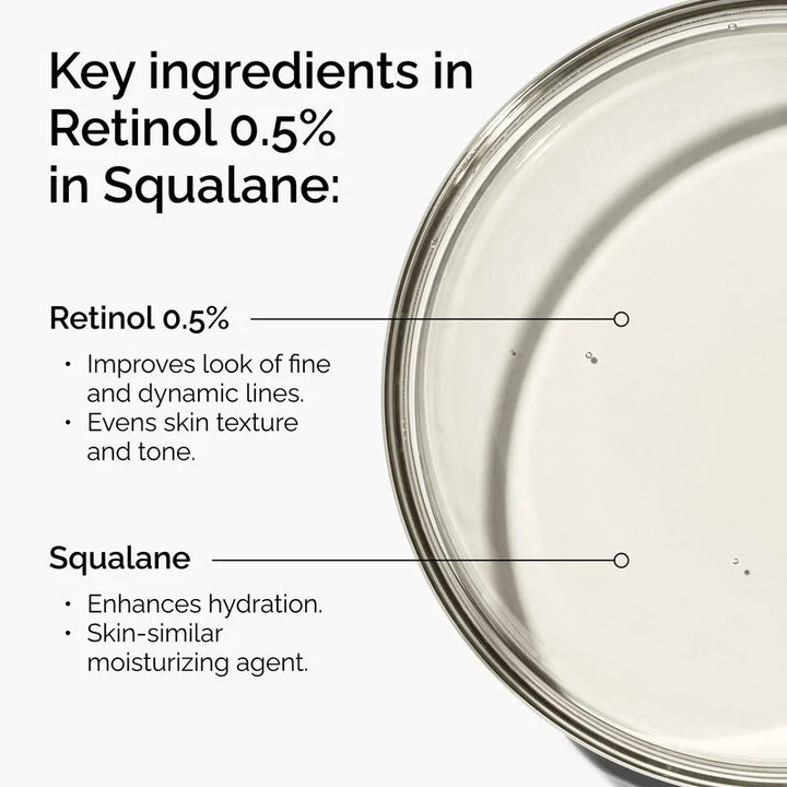 THE Ordinary Retinol 0.5% in Squalane - 30ml | ذا أورديناري سيروم ريتينول 0.5%-30 مل