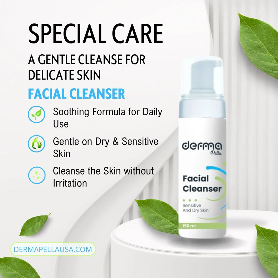 derma Pella Facial Cleanser Sensitive & Dry Skin - 150 ml | ديرما بيلا غسول وجه للبشرة الجافة والحساسة - 150 مل