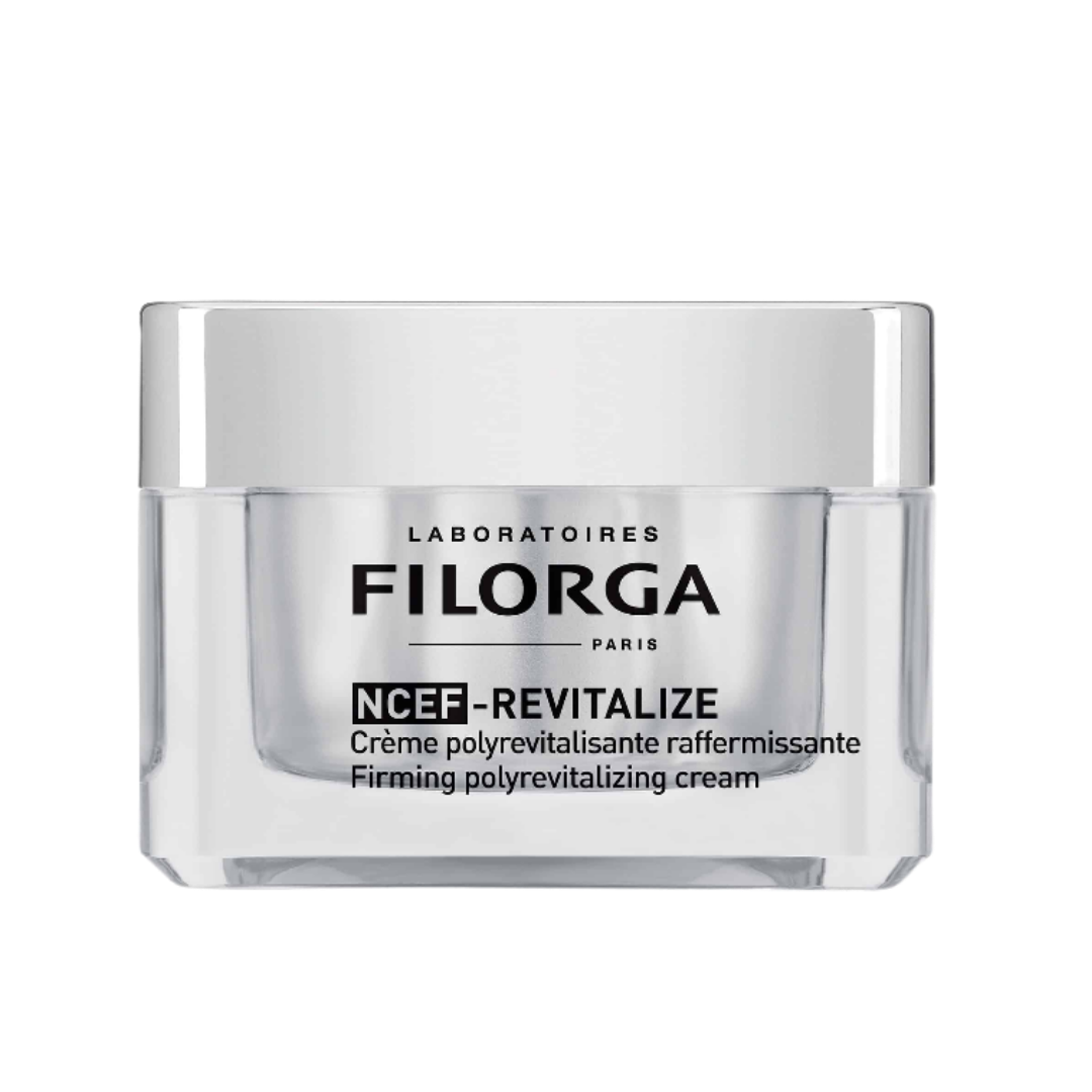FILORGA NCEF-Revitalize Firming Polyrevitalizing Cream 50ml transparent jar with black lettering