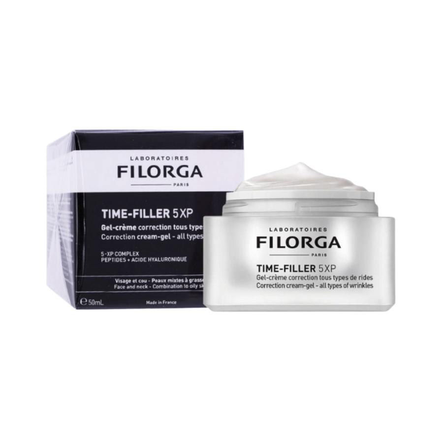 FILORGA Time-Filler 5XP Correction Cream-Gel 50ml white jar with black and white packaging