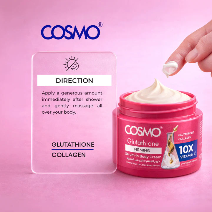 COSMO COSMETICS BODY CREAM SERUM-IN FIRMING - 400ml | كوزمو كريم للجسم لشد البشرة - 400 مل