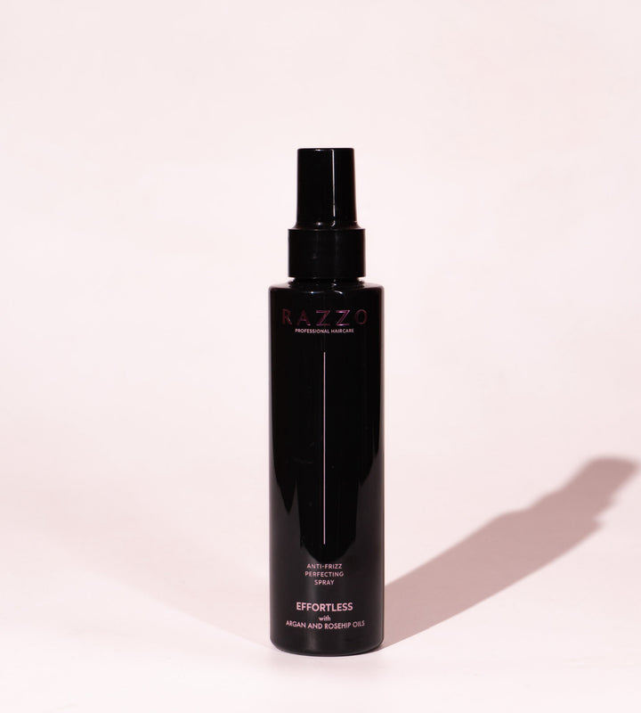 RAZZO Anti Frizz Perfecting Spray Effortless Argan And Rosehip Oils - 150ml | رازو بخاخ ضد الرطوبة و النفشة بزيت الأرغان و الورد - 150 مل