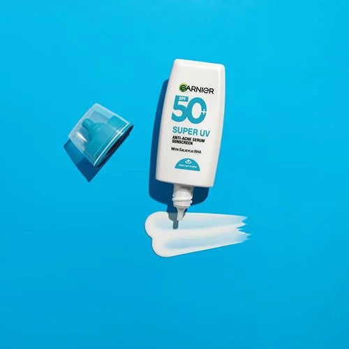 Garnier, Sunscreen Serum, Super UV, with SPF50+ for acne-prone skin - 30ml | غارنييه واقي شمس سيروم للبشرة المعرضة لحب الشباب - 30مل