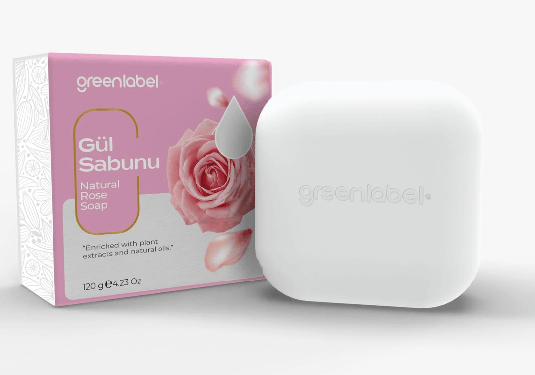 GREEN LABEL Rose Soap - 120g | جرين ليبل صابون ورود طبيعي - 120غ