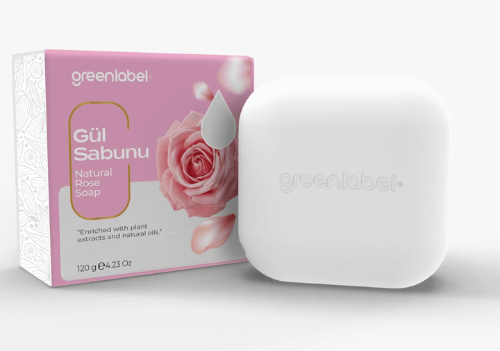 GREEN LABEL Rose Soap - 120g | جرين ليبل صابون ورود طبيعي - 120غ