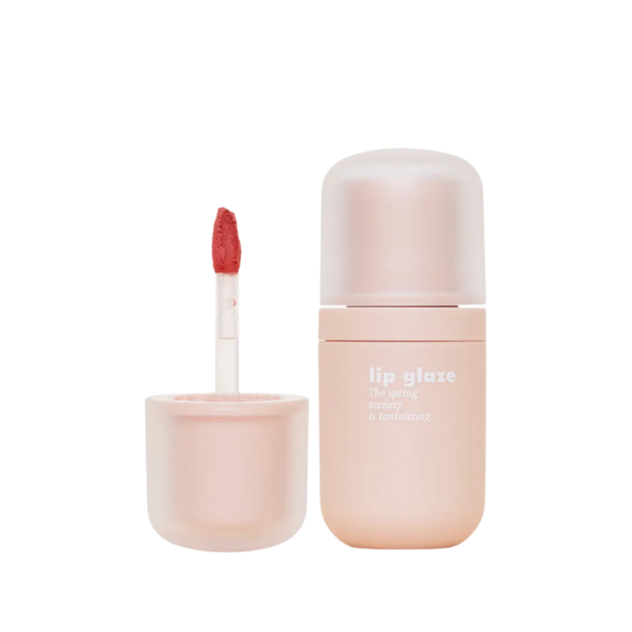 GOGO TALES Velvet Mist Longwear Lip Mud tube with frosted beige packaging, doe-foot applicator, and 4.8g size.