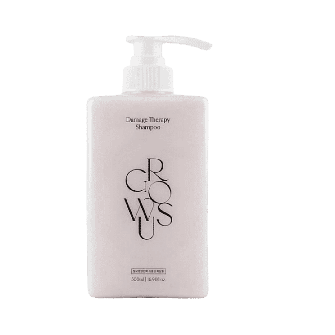  GROWUS Damage Therapy Shampoo EX 500ml, pH-balanced, pearl complex, hair repair, nourishing, sulfate-free bottle