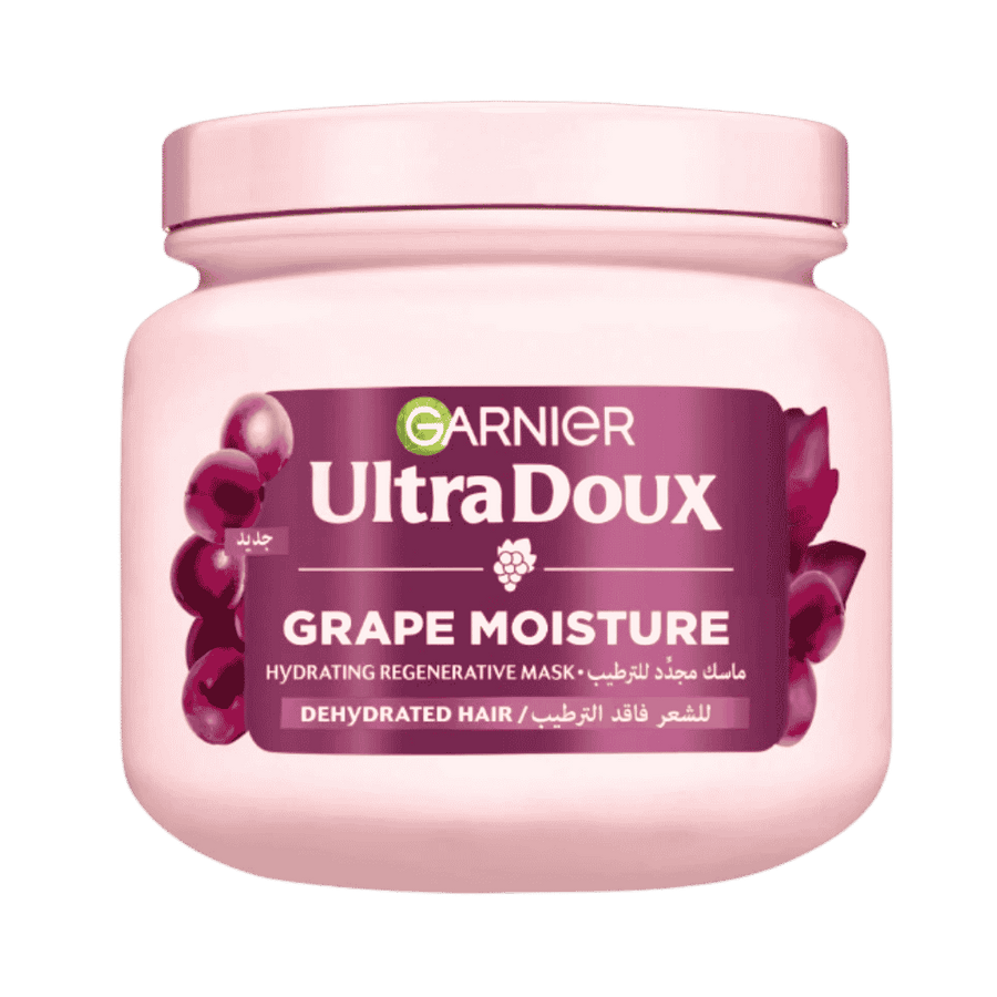 Garnier Ultra Doux Grape Moisture Deep Regenerative Hair Mask 200ml jar package
