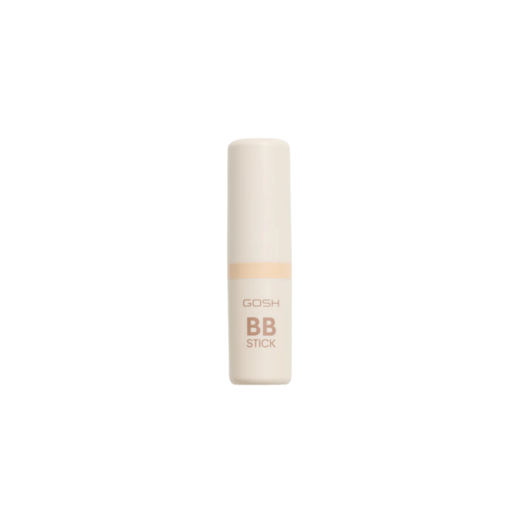 GOSH BB stick foundation, multi-purpose complexion stick for coverage and smoothing, beige packaging tube.