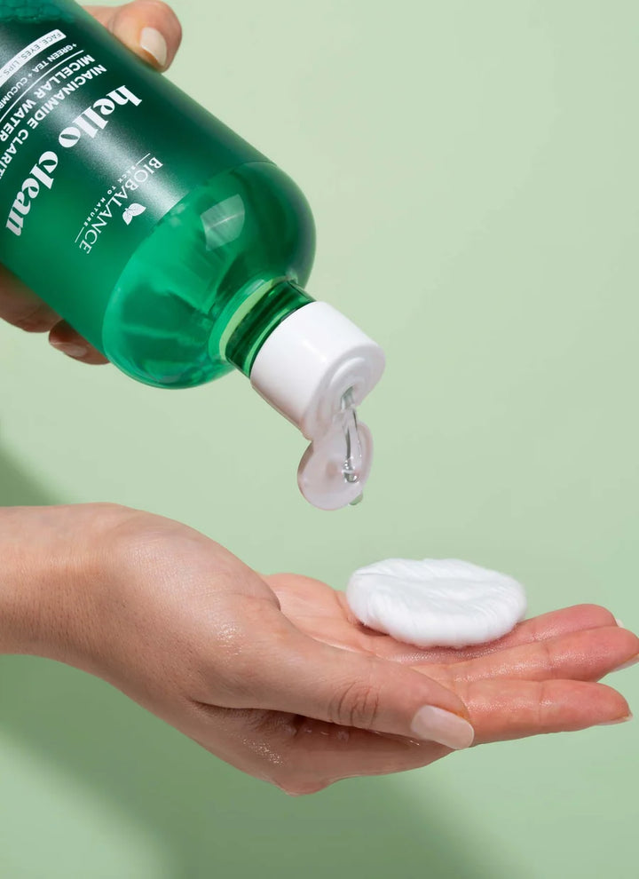 Bio Balance Hello Clean Niacinamide Clarity Micellar Water - 500ml | بايو بالانس ميسيلار هيلو كلين بالنياسيناميد - 500 مل