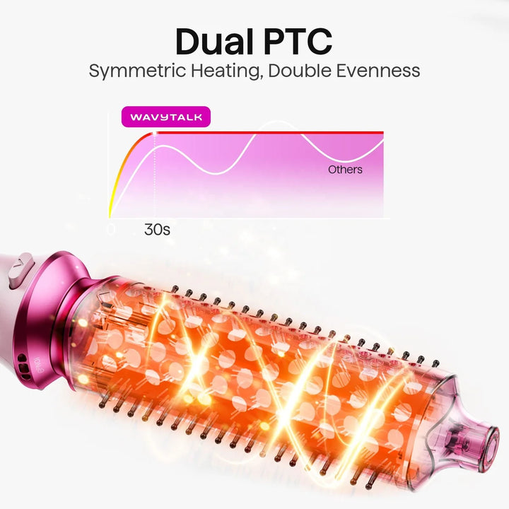 Wavy Talk Heatwave Pro 5 In -1 Ionic Thermal Brush Set | ويف توك مجموعة مكواة تجعيد 5 في 1