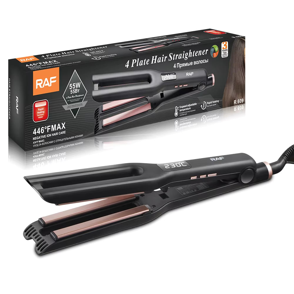 Raf 4 plate Hair Straightener 446 Fmax | راف مكواة للشعر 446 اف ماكس