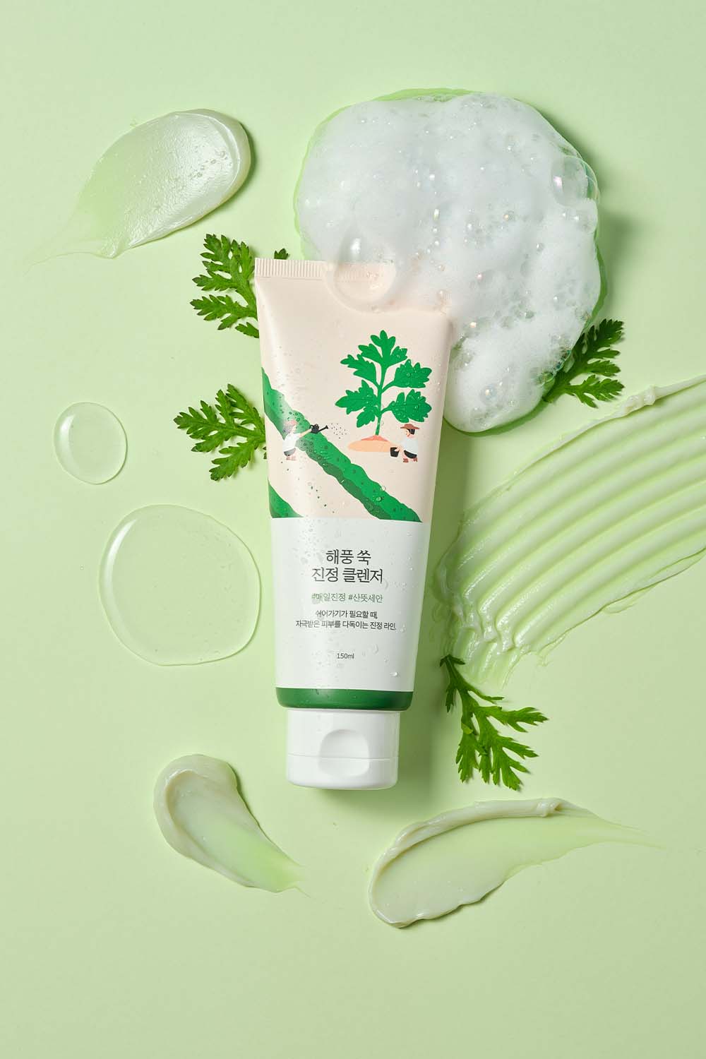 Round Lab Mugwort Calming Cleanser - 150ml | باين غسول سيكا مهدئ - 150مل #1
