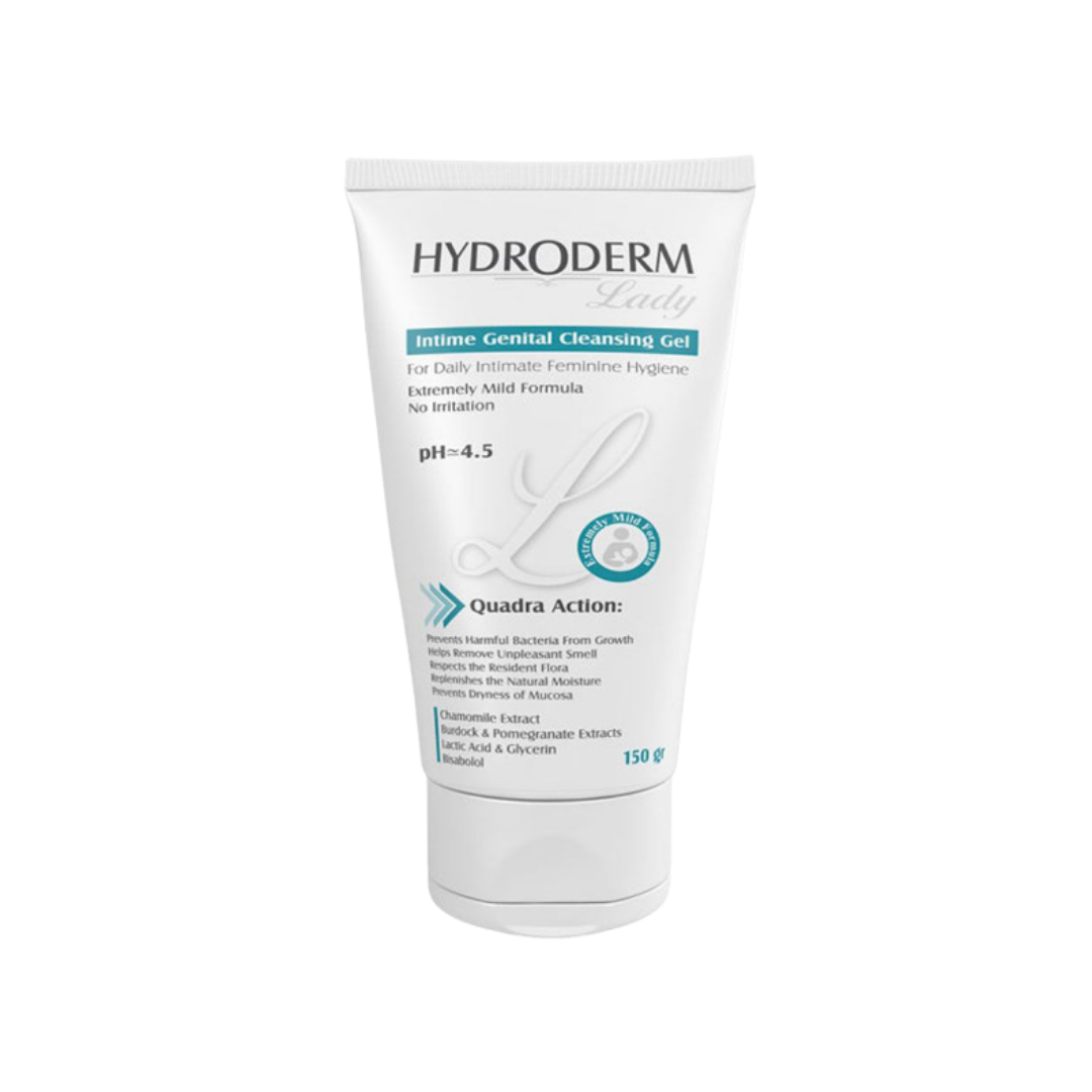 Hydroderm Lady Intime Genital Cleansing Gel tube, pH 4.5, chamomile extract, 150 gr.
