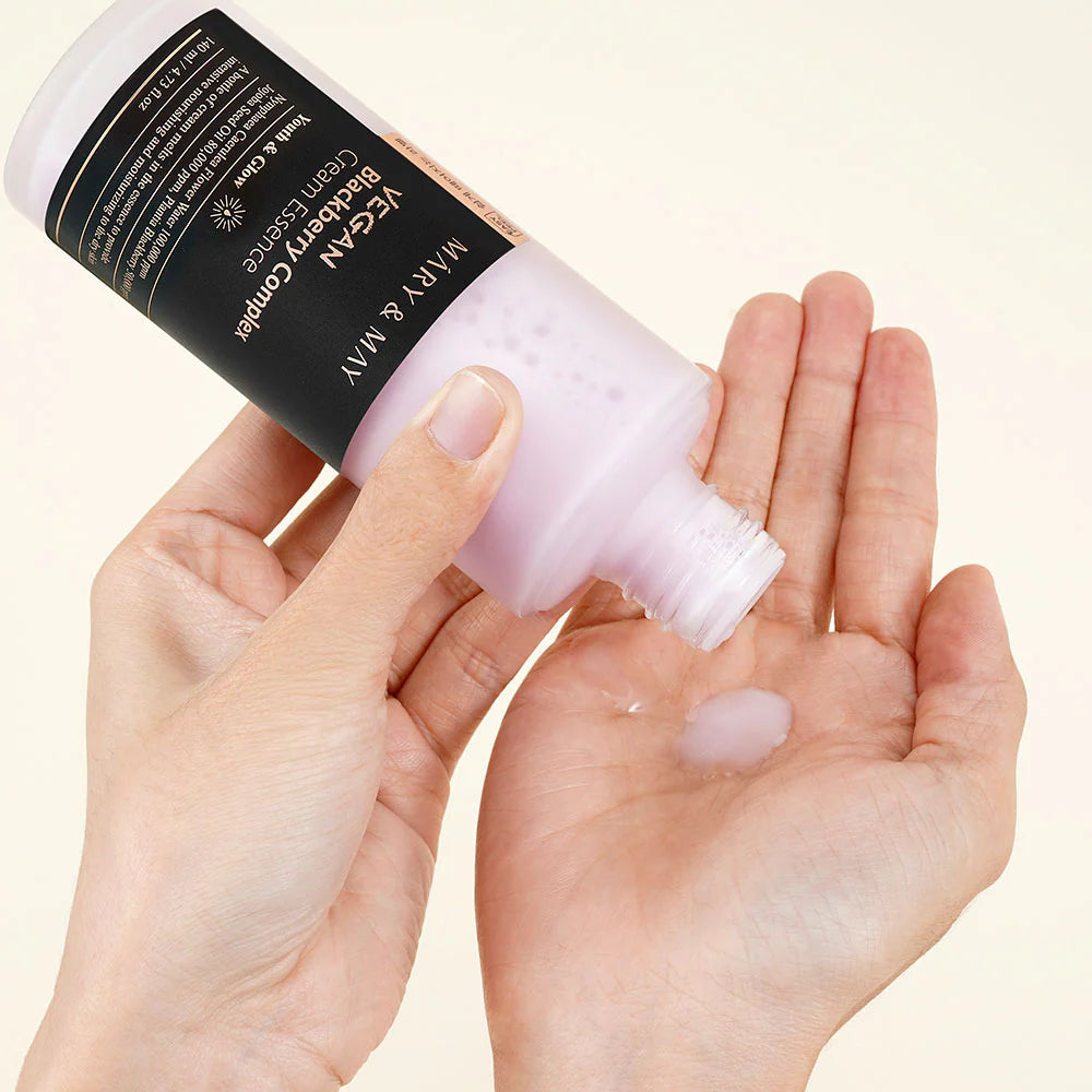 MARY & MAY Vegan Blackberry Complex Cream Essence - 140ml | ماري اند ماي  ايسنس كريمي بخلاصة التوت الأسود - 140 مل