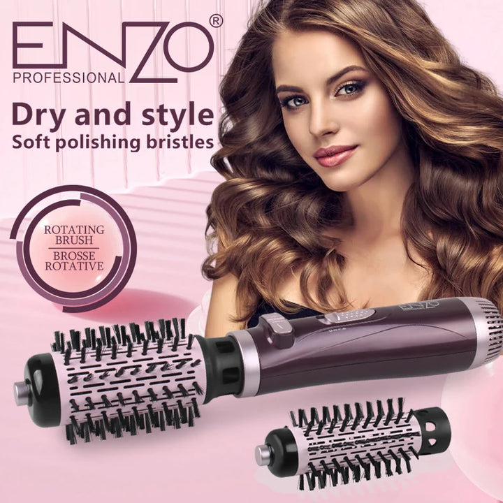 ENZO Volumased Blow-Dry Rotating Blower Brush 1000W 2 PCS | إنزو فرشاة شعر دوّارة ذات حجم #1