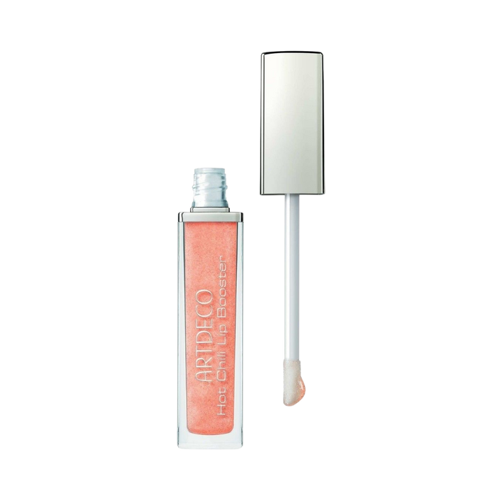 Artdeco Hot Chili Lip Booster gloss in a transparent tube with a white applicator.