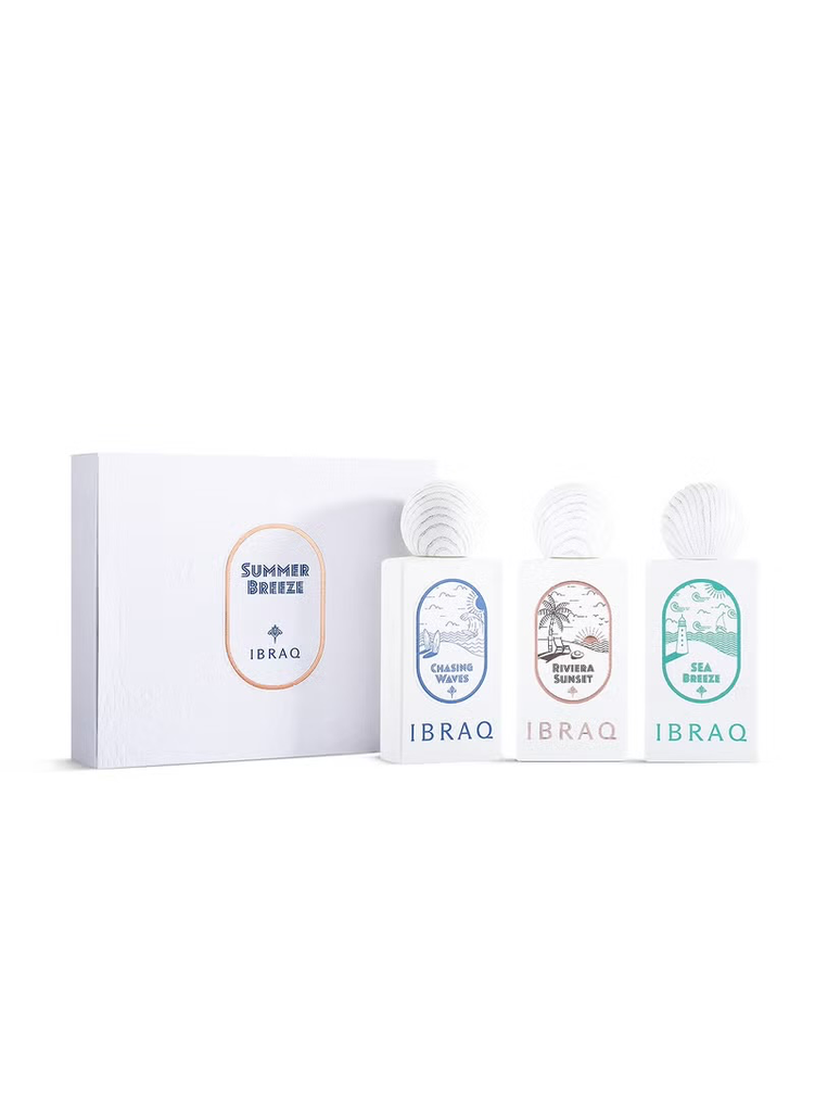 IBRAQ Ibrahim Al-Qurashi SUMMER COLLECTION-3 x 10 mL |   مجموعة الصيف ابراهيم القرشي للجنسين  – 3 × 10 مل