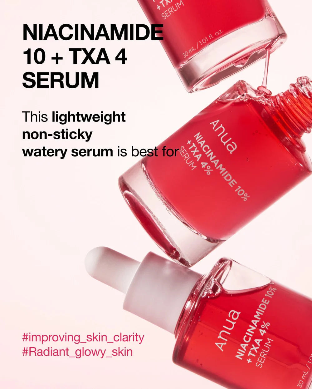 Anua Niacinamide 10% + TXA 4% Serum - 30ml | أنوا سيروم النياسيناميد 10% + حمض الترانكسميك 4% - 30 مل
