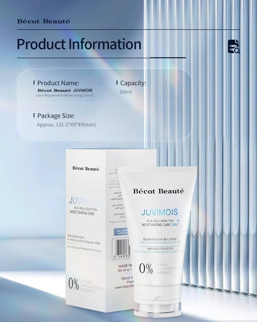 Becot Beauté JUVIMOIS Skin Moisturizing Care 24H - 60ml | بيكوت بيوتي مرطب لتجديد البشرة - 60مل