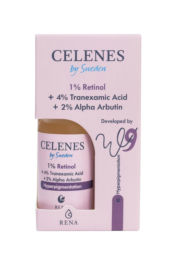Celenes by Sweden + 4% Tranexamic Acid + 2% Alpha Arbutin Hyperpigmentation - 30ml | سيلينس سيروم مضاد للتصبغات - 30 مل