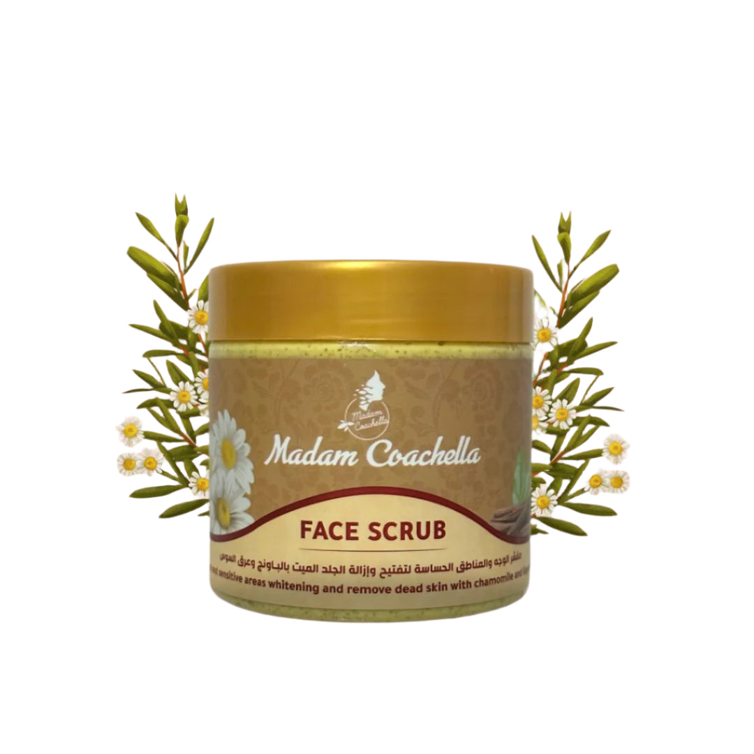 Madam Coachella Face & Sensitive Areas Scrub -500ml | مدام كوتشيلا سكراب للوجه والمناطق الحساسة - 500 مل