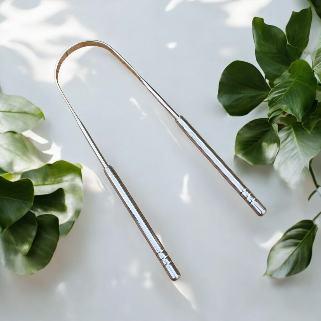 Mura Tongue Scraper With Metal Case | مورا قاشطة اللسان مع علبة معدنية