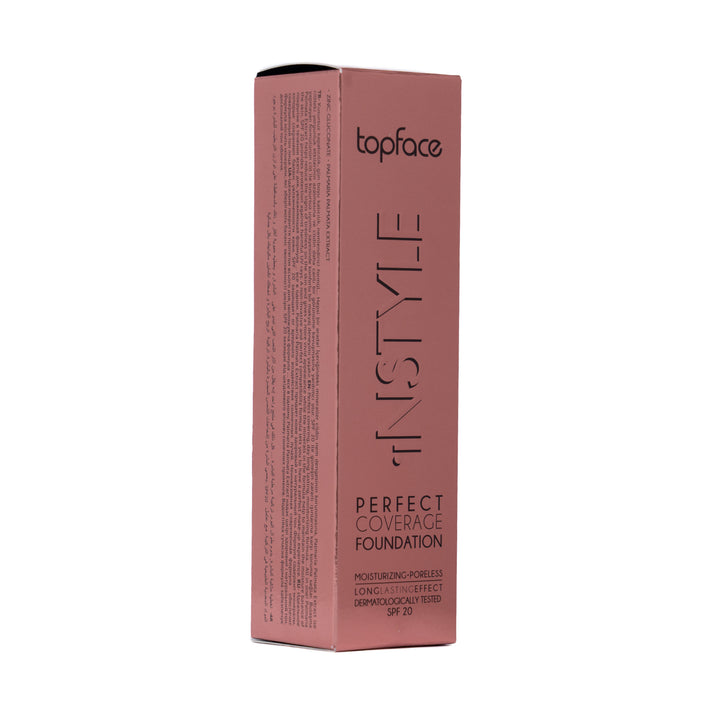 Topface Instyle Perfect Coverage Foundation - 30ml | توب فيس كريم اساس إنستايل للتغطية المثالية – 30 مل