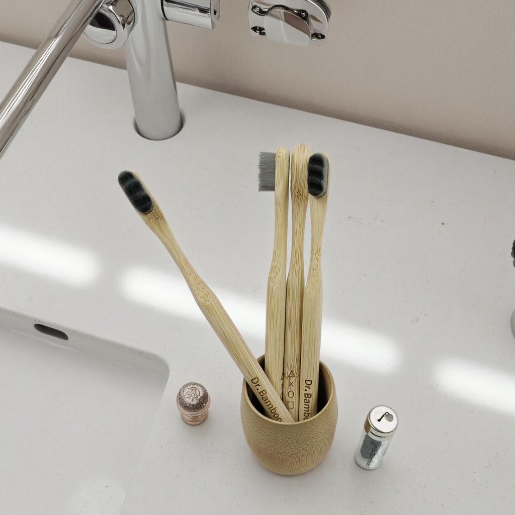 DR. BAMBOO Toothbrush & Floos | دكتور بامبو فرشاة أسنان وخيط تنظيف الأسنان