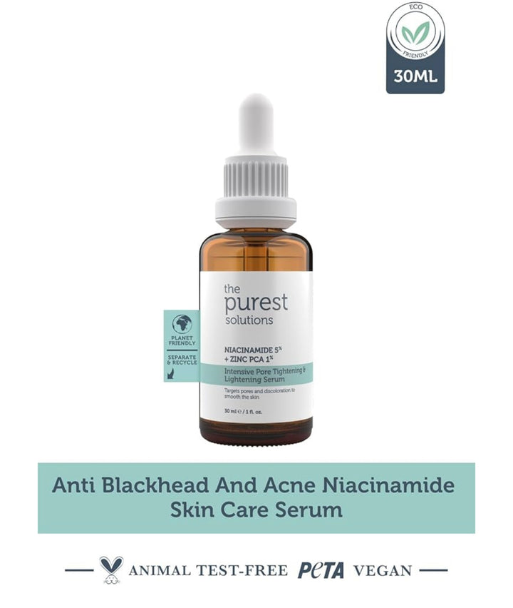 The Purest Solutions Intensive Pore Tightening And Lightening Serum - 30ml | ذا بيورست سيروم تفتيح و المسام الواسع - 30 مل