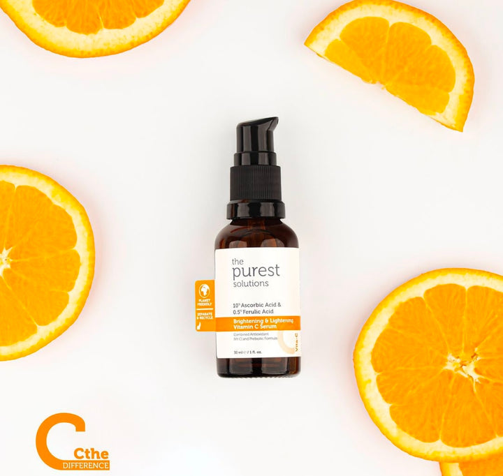 The Purest Solutions Brightening + Lightening Vitamin C Serum - 30ml |  ذا بيورست سيروم فيتامين سي - 30 مل