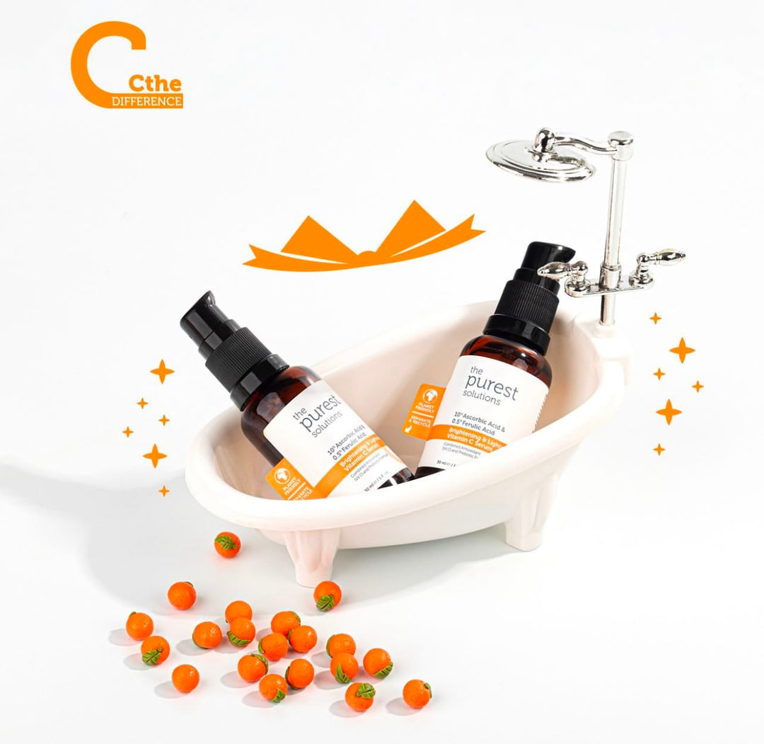 The Purest Solutions Brightening + Lightening Vitamin C Serum - 30ml |  ذا بيورست سيروم فيتامين سي - 30 مل
